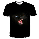 Cat Print Short Sleeve T-Shirt