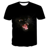 Cat Print Short Sleeve T-Shirt
