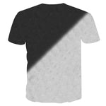 Cat Print Short Sleeve T-Shirt