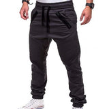 Solid Color Cotton Sweat Pants