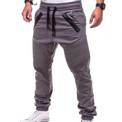 Solid Color Cotton Sweat Pants