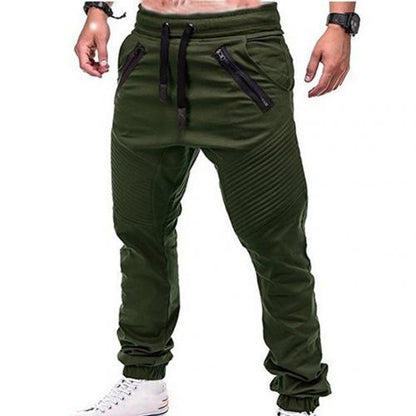 Solid Color Cotton Sweat Pants