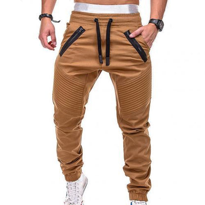 Solid Color Cotton Sweat Pants