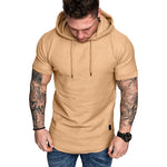 Solid Color T-Shirt Hoodie