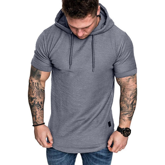 Solid Color T-Shirt Hoodie