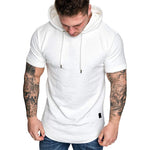 Solid Color T-Shirt Hoodie