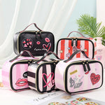 Leather Portable Cosmetic Bag