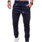Solid Color Cotton Sweat Pants