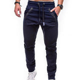 Solid Color Cotton Sweat Pants