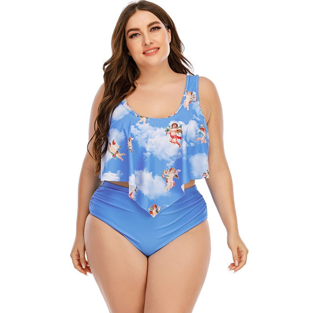 Plus Size Multi-Color Bikini Set