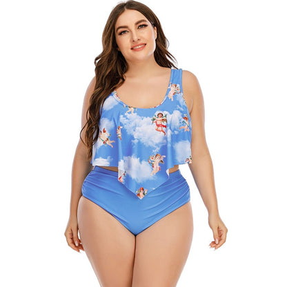 Plus Size Multi-Color Bikini Set
