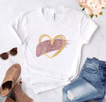 Heart Print Ladies T-Shirt
