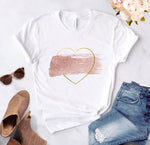 Heart Print Ladies T-Shirt