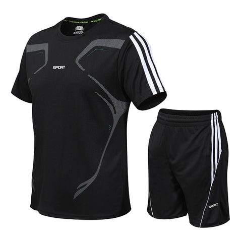 Quick Dry Short Sleeve Fitness Tracksuit