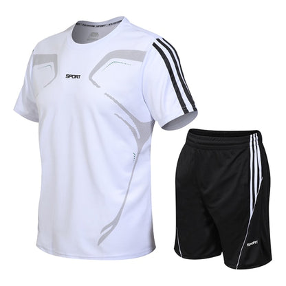 Quick Dry Short Sleeve Fitness Tracksuit