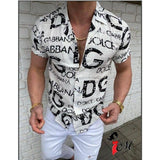 Printed Short Sleeve Monogram Shirt