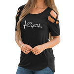 Lovely Heart Bear Paw T-Shirt
