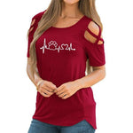 Lovely Heart Bear Paw T-Shirt