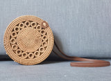 Round Straw Shoulder Bag