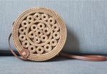 Round Straw Shoulder Bag