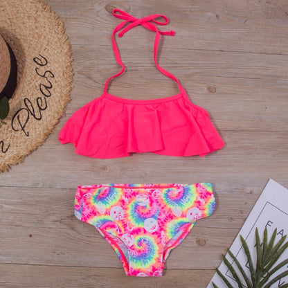 Two-Piece Halter Top Swim Suit