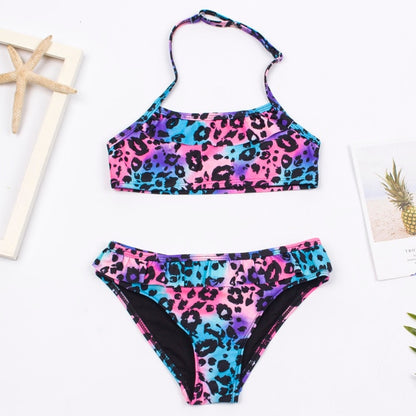 Two-Piece Halter Top Swim Suit