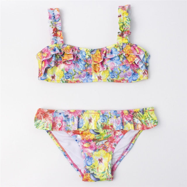 Two-Piece Halter Top Swim Suit