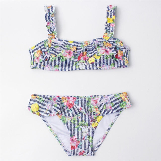 Two-Piece Halter Top Swim Suit