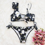 High Waist Women's Ruffle Bikini Swimwear