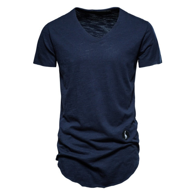 Cotton Brand Solid Color T-Shirt