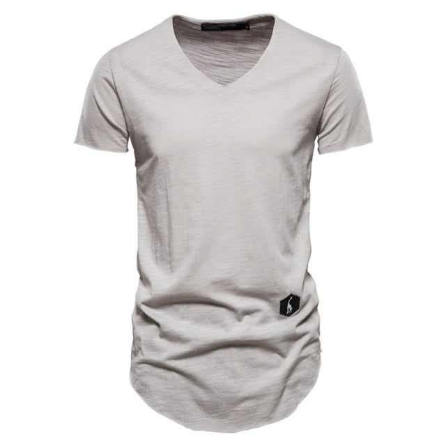 Cotton Brand Solid Color T-Shirt