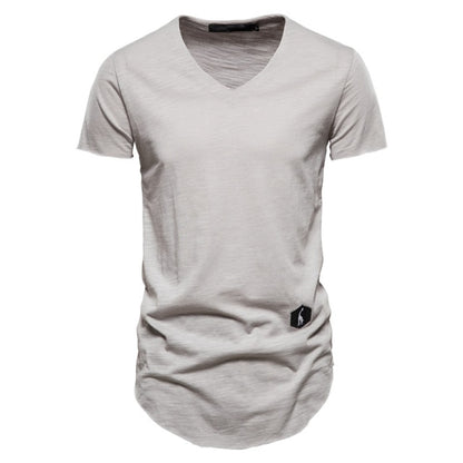 Cotton Brand Solid Color T-Shirt