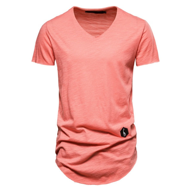Cotton Brand Solid Color T-Shirt