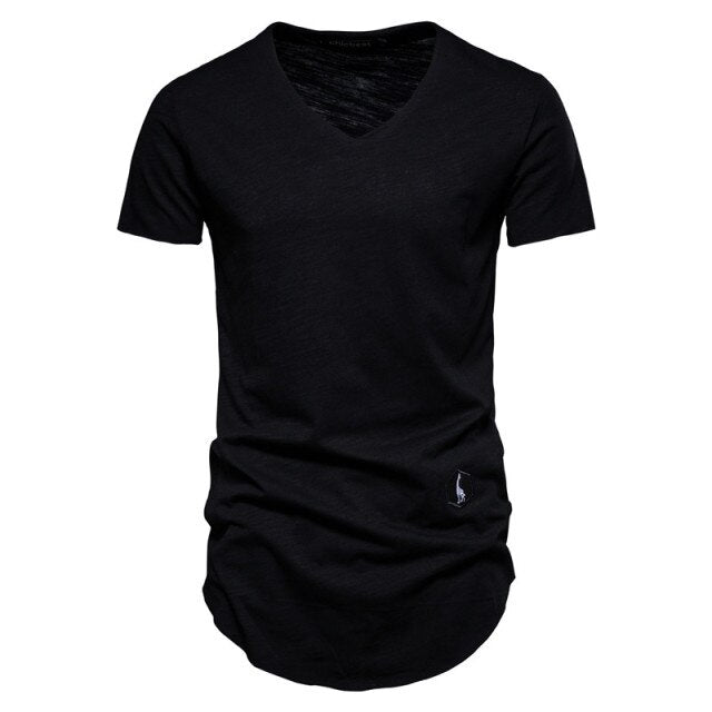 Cotton Brand Solid Color T-Shirt