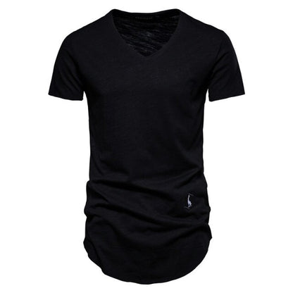 Cotton Brand Solid Color T-Shirt