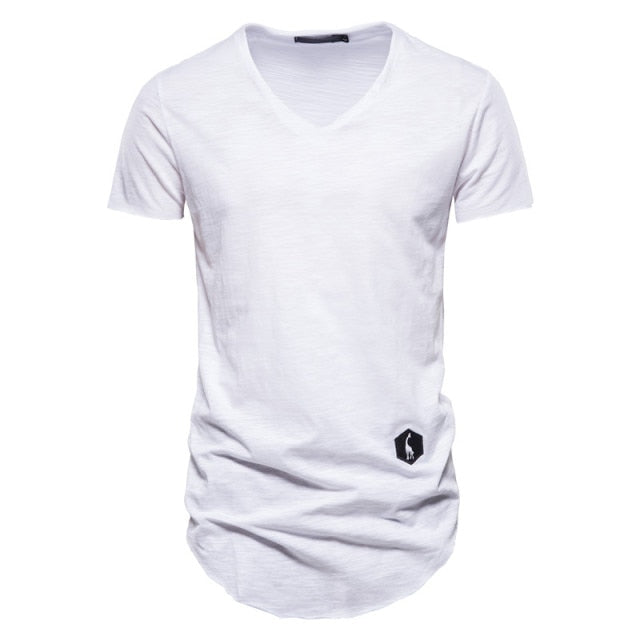 Cotton Brand Solid Color T-Shirt