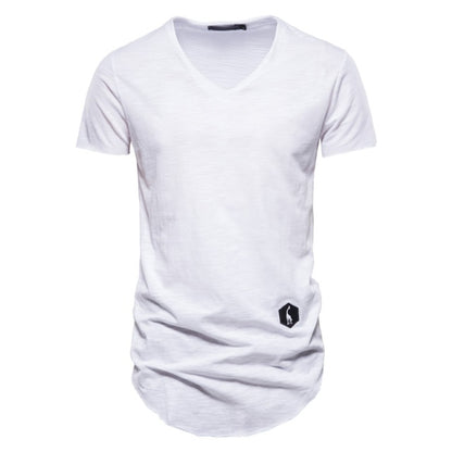 Cotton Brand Solid Color T-Shirt