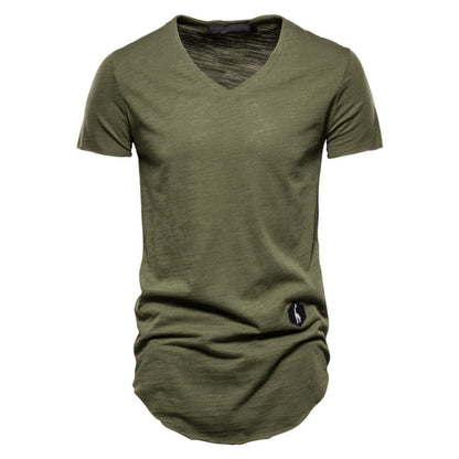 Cotton Brand Solid Color T-Shirt