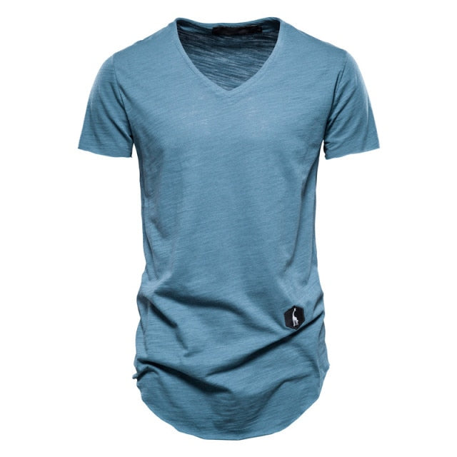 Cotton Brand Solid Color T-Shirt