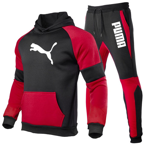 PUMA Drawstring Hoodie Sports Suit