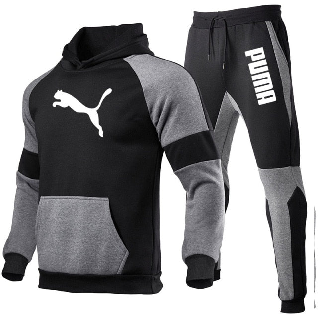 PUMA Drawstring Hoodie Sports Suit