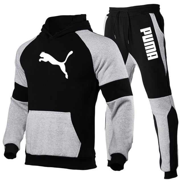 PUMA Drawstring Hoodie Sports Suit