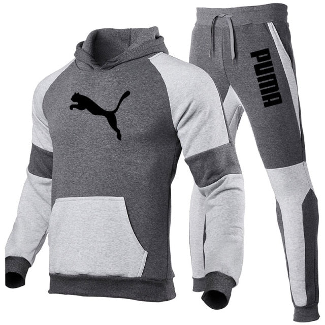 PUMA Drawstring Hoodie Sports Suit