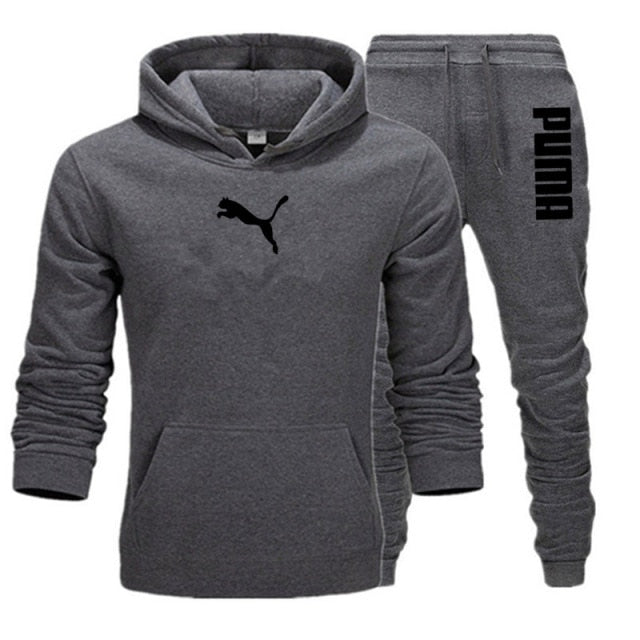 PUMA Drawstring Hoodie Sports Suit