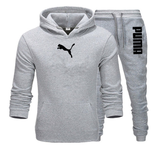 PUMA Drawstring Hoodie Sports Suit