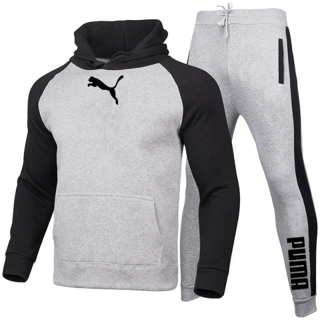 PUMA Drawstring Hoodie Sports Suit