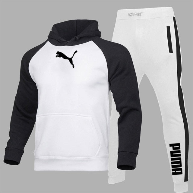 PUMA Drawstring Hoodie Sports Suit