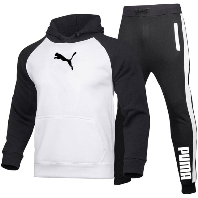 PUMA Drawstring Hoodie Sports Suit