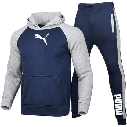 PUMA Drawstring Hoodie Sports Suit