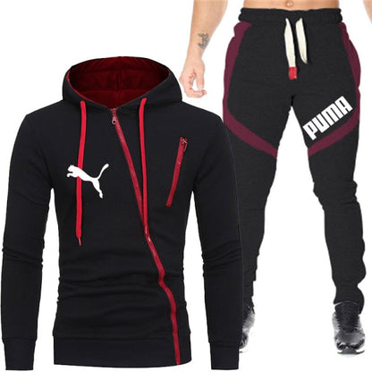 PUMA Drawstring Hoodie Sports Suit